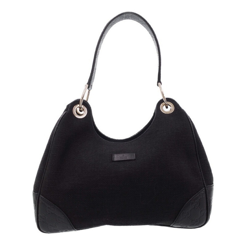 Gucci Canvas Guccissima Colbert Hobo Bag Black